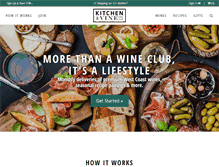 Tablet Screenshot of kitchenandvine.com